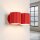 Wandlampe Up Down indirekt Aluminium Rot G9 H:10cm