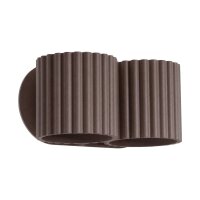 Wandlampe Up Down indirekt Aluminium Braun G9 B:21cm