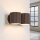 Wandlampe Up Down indirekt Aluminium Braun G9 B:21cm