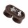 Wandlampe Up Down indirekt Aluminium Braun G9 B:21cm