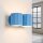 Wandlampe Up Down Aluminium Hellblau 2-flammig G9 12cm