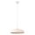 Hängelampe Stahl Beige Weiß Industrial E27 Ø38cm rund