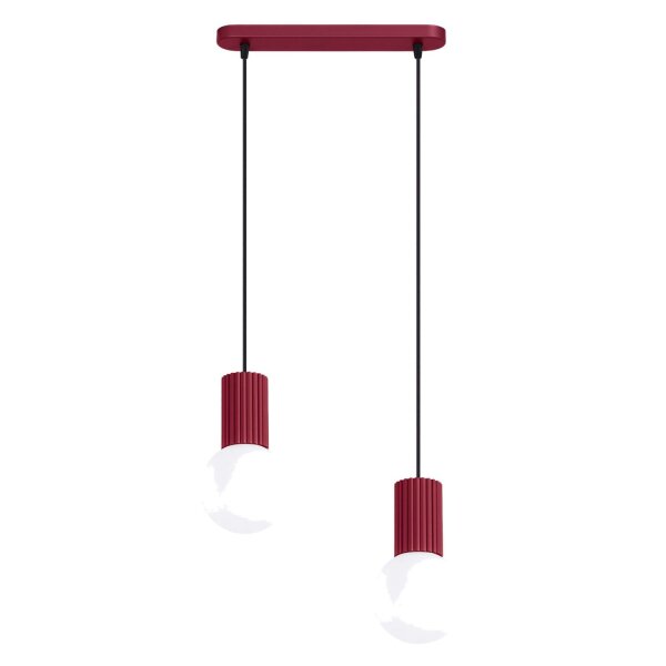 Pendelleuchte Glas Aluminium Ultramarin G9 L:33,5cm