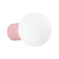 Wandlampe Glas Aluminium Rosa G9 IP44 H:12 cm rund