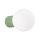 Wandlampe Glas Aluminium Salbei G9 IP44 H:12cm rund
