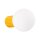 Wandlampe Glas Aluminium Gelb G9 IP44 H:12 cm rund