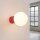 Wandlampe blendarm Glas Aluminium Rot G9 IP44 H:12cm
