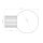 Wandlampe blendarm Glas Aluminium Rot G9 IP44 H:12cm
