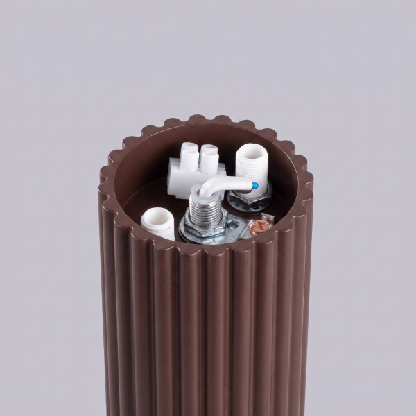 Deckenleuchte Glas Aluminium Braun G9 IP44 L:12 cm
