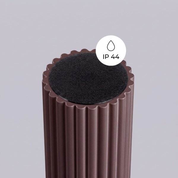 Deckenleuchte Glas Aluminium Braun G9 IP44 L:12 cm