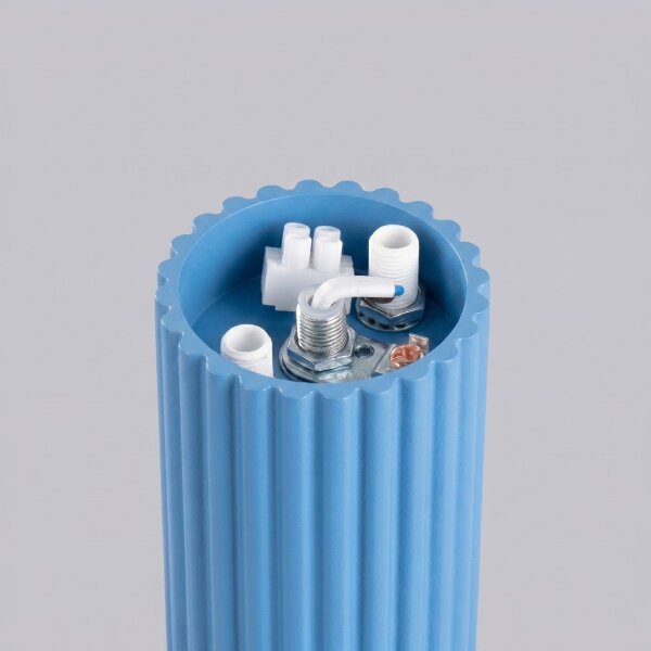 Deckenlampe Glas Aluminium Hellblau G9 IP44 B:12cm