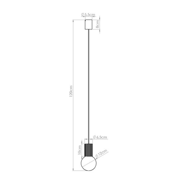 Hängelampe blendarm Glas Aluminium Hellblau G9 Ø12cm
