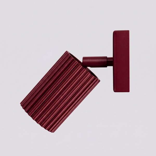 Wandlampe schwenkbar Aluminium Burgund GU10 H:16cm