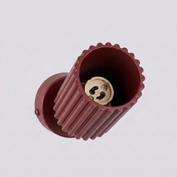 Deckenspot schwenkbar Aluminium Burgund GU10 B:6,5cm