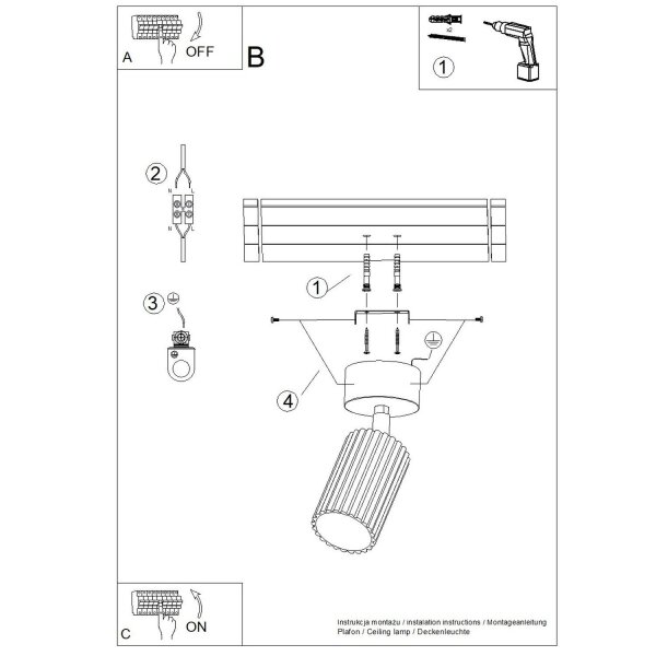 Deckenspot schwenkbar Aluminium Burgund GU10 B:6,5cm