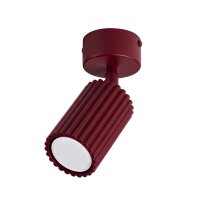 Deckenspot schwenkbar Aluminium Burgund GU10 B:6,5cm