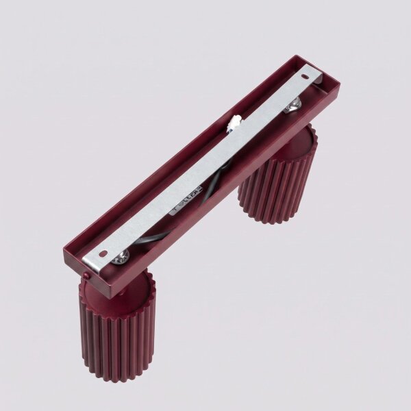 Deckenspot schwenkbar Aluminium Burgund GU10 L:30cm