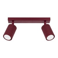Deckenspot schwenkbar Aluminium Burgund GU10 L:30cm