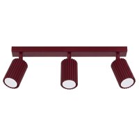 Deckenspot schwenkbar Aluminium Burgund GU10 L:45cm