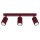 Deckenspot schwenkbar Aluminium Burgund GU10 L:45cm