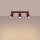 Deckenspot schwenkbar Aluminium Burgund GU10 L:45cm