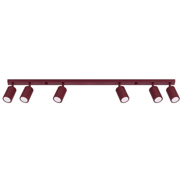 Deckenspot schwenkbar Aluminium Burgund GU10 L:117cm