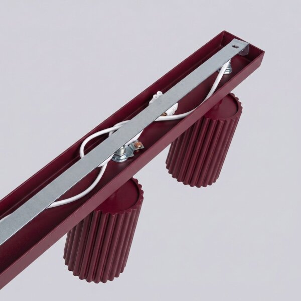 Deckenspot schwenkbar Aluminium Burgund GU10 L:117cm