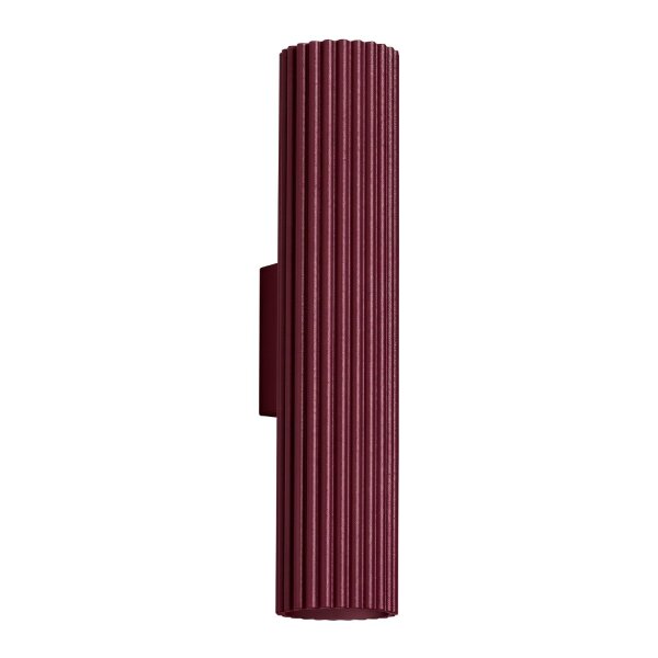 Wandleuchte Up Down Aluminium Burgund GU10 T:8,5cm
