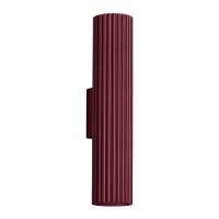 Wandleuchte Up Down Aluminium Burgund GU10 T:8,5cm