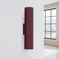 Wandleuchte Up Down Aluminium Burgund GU10 T:8,5cm