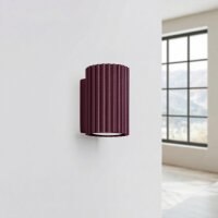 Wandlampe Up Down indirekt Aluminium Burgund GU10 10cm