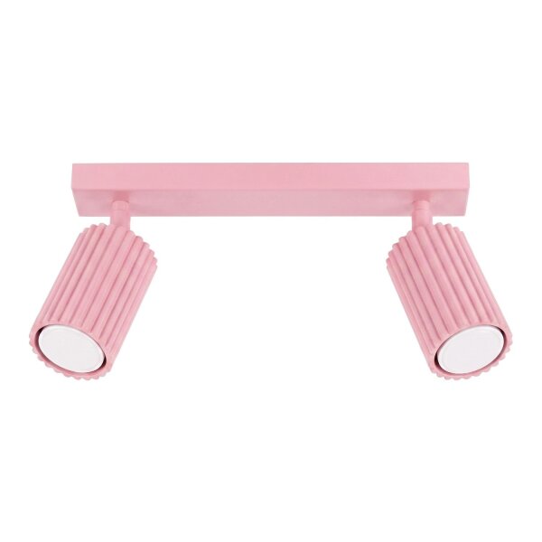 Deckenspot schwenkbar drehbar Aluminium Rosa GU10 30cm