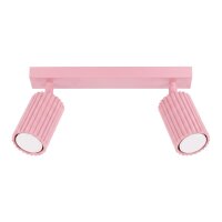 Deckenspot schwenkbar drehbar Aluminium Rosa GU10 30cm