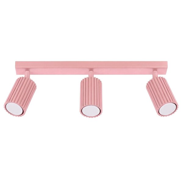 Deckenspot schwenkbar drehbar Aluminium Rosa GU10 45cm