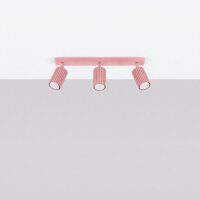 Deckenspot schwenkbar drehbar Aluminium Rosa GU10 45cm