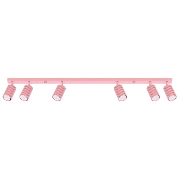 Deckenspot schwenkbar drehbar Aluminium Rosa GU10 117cm