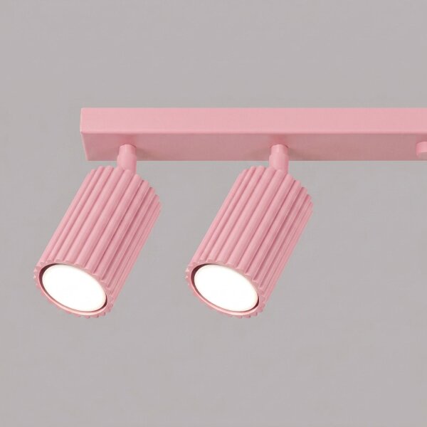 Deckenspot schwenkbar drehbar Aluminium Rosa GU10 117cm