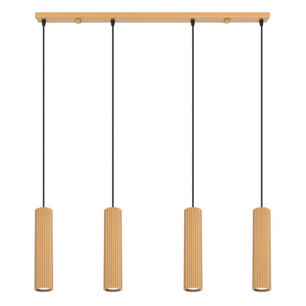 Hängelampe höhenverstellbar Aluminium Gold GU10 L:81cm
