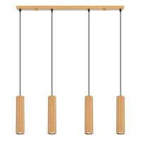 H&auml;ngelampe h&ouml;henverstellbar Aluminium Gold GU10 L:81cm