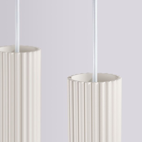 Hängelampe höhenverstellbar Aluminium Beige GU10 L:81cm