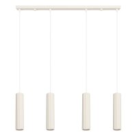 H&auml;ngelampe h&ouml;henverstellbar Aluminium Beige GU10 L:81cm