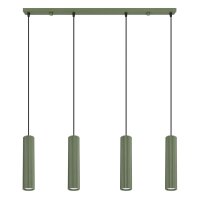 H&auml;ngelampe verstellbar Aluminium Olivgr&uuml;n GU10 L:81cm