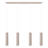 H&auml;ngelampe h&ouml;henverstellbar Aluminium Taupe GU10 L:81cm