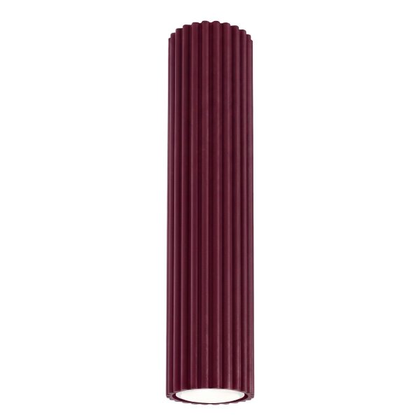 Deckenleuchte Aluminium Burgund GU10 L:6,5 cm rund