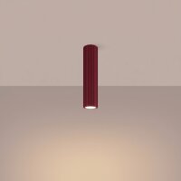 Deckenleuchte Aluminium Burgund GU10 L:6,5 cm rund