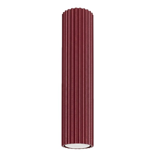 Deckenleuchte Aluminium Burgund GU10 H:40 cm rund
