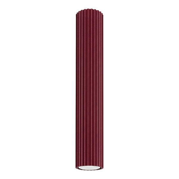 Deckenleuchte Aluminium Burgund GU10 B:6,5cm rund