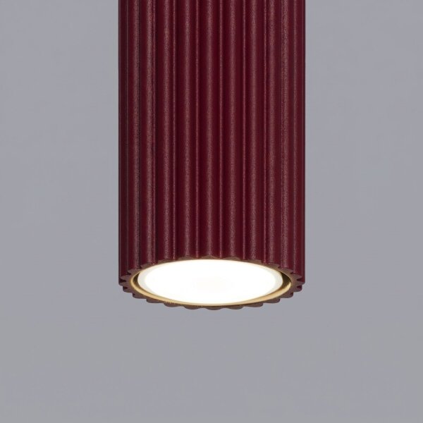 Deckenleuchte Aluminium Burgund GU10 B:6,5cm rund