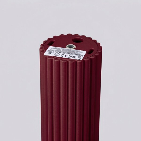 Deckenleuchte Aluminium Burgund GU10 B:6,5cm rund
