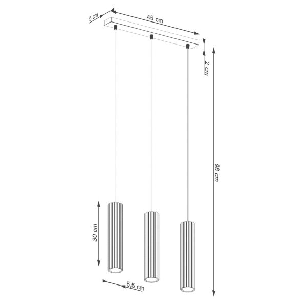 Hängelampe höhenverstellbar Aluminium Burgund GU10 45cm
